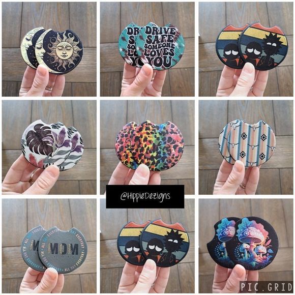 Pink Toker Coaster Set | Car Accessories - Picture 7 of 12